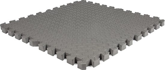 Dalle mousse checker gris 620x620x25mm - Set 4 pièces