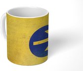Mok - Verkeersbord pijl symbool - 350 ML - Beker - Uitdeelcadeautjes
