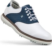 Footjoy - Traditions - Heren Golfschoen - Wit/blauw - Maat 40