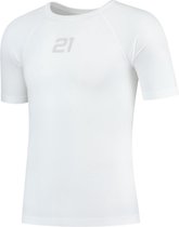 21Virages unisex ondershirt Descent korte mouwen wit-L/XL