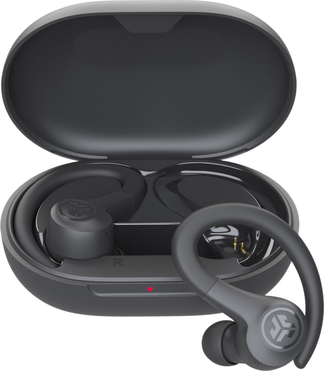 JLAB GO Air Sport oordopjes - bluetooth oordopjes met touch bediening – 32 uur speeltijd - IP55 Waterbestendig - Aanpasbare EQ3 instellingen - Zwart