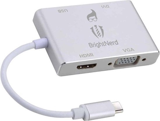USB-C naar HDMI / DVI / VGA externe grafische videokaart adapter USB 3.0 4K  x 2K Type... | bol.com