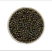 9660-704 Jap. Miyukirocailles - 2,2mm - metallic green irisierend - 12 gram
