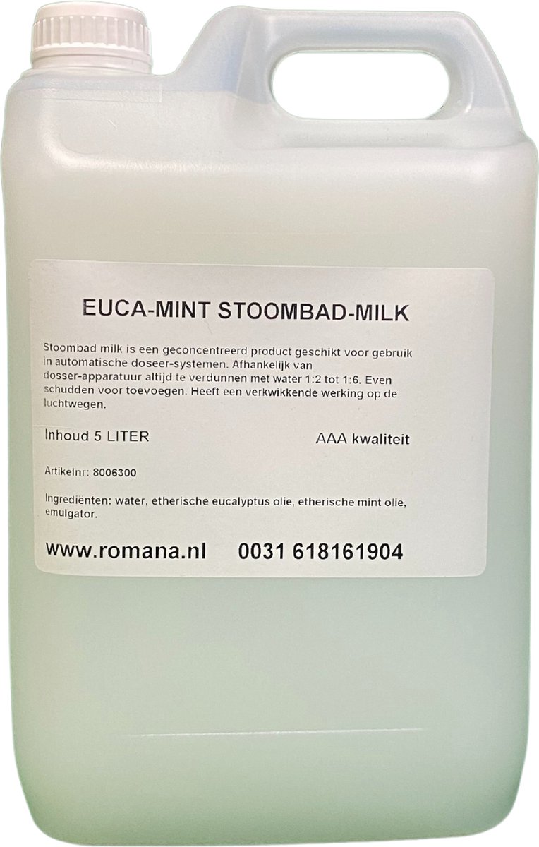 Stoombadmelk | Eucalyptus-Mint (Eucamint) | 5 Liter - Romana