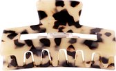 Haarclip Set - Haarklem Groot - Haarspeld - Haarclip - Haarklauw - 2 stuks - Bruin - Beige