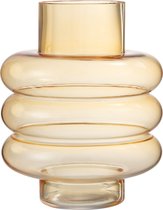 J-Line Vaas Lima Glas Oker Large Set van 2 stuks