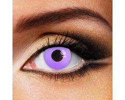 Partylens® kleurlenzen - Light Purple Out - zachte jaarlenzen met lenshouder - partylenzen