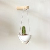 Mini Hanging Planter - Loop Living - Met Pot - Grey