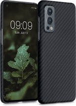 kalibri hoesje voor OnePlus Nord 2 5G - aramidehoes voor smartphone - mat zwart