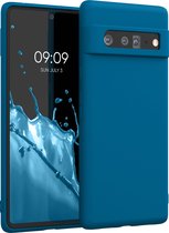 kwmobile telefoonhoesje voor Google Pixel 6 Pro - Hoesje voor smartphone - Back cover in rifblauw