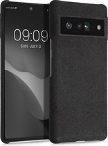 kwmobile hoesje voor Google Pixel 6 Pro - Stoffen backcover voor smartphone in donkergrijs