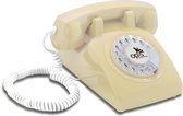 Opis 60's Retro telefoons - met draaischijf - mechanische rinkelbel - creme