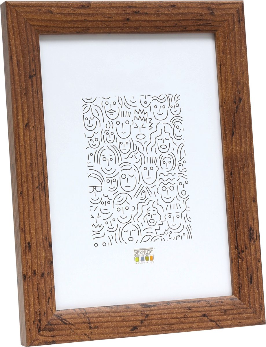 Deknudt Frames fotolijst S54SH9 - bruine houtkleur - hout - 18x24 cm