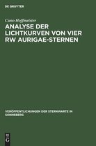 Veröffentlichungen Der Sternwarte in Sonneberg- Analyse Der Lichtkurven Von Vier Rw Aurigae-Sternen