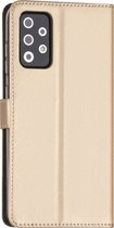 Samsung Galaxy A72 Kunstleer Booktype hoesje - Goud