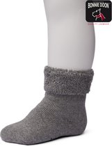 Bonnie Doon | Cuffed Terry Bootie Baby Sock Organic | Medium Grey