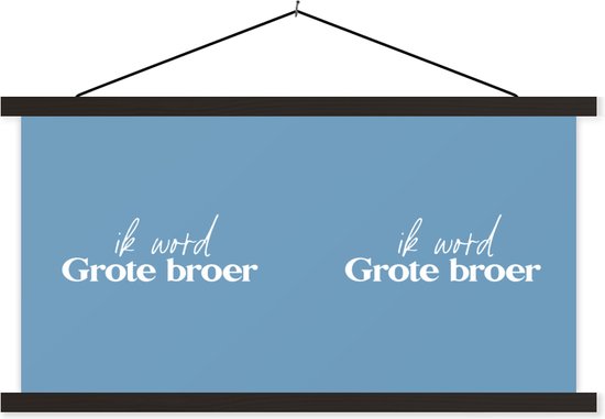 Posterhanger incl. Poster 90x45 cm - Schoolplaat - Ik word Grote broer