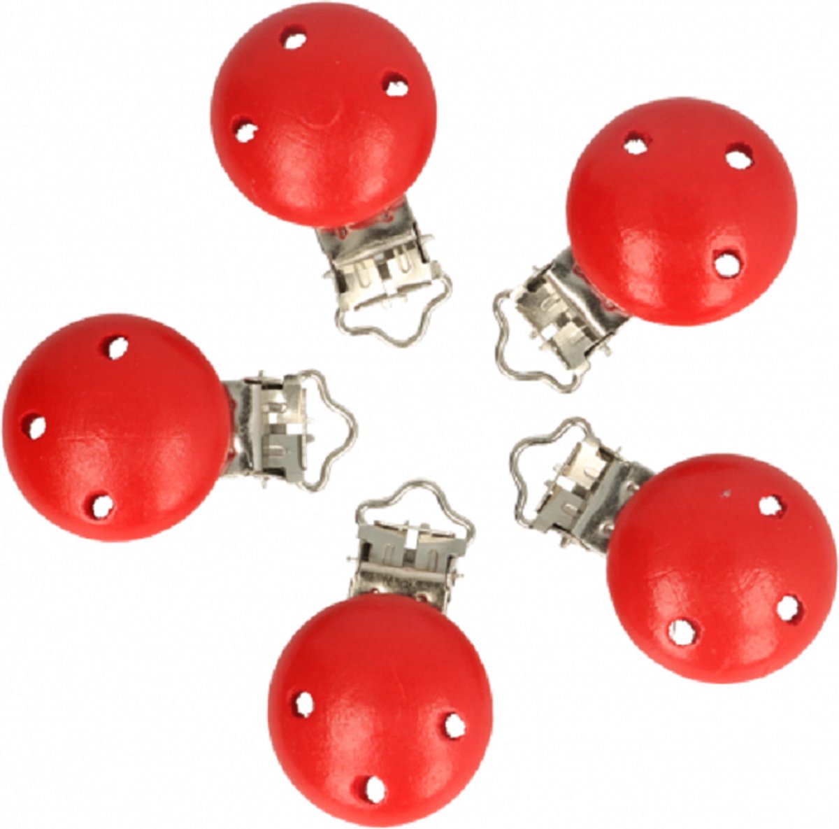 OPRY HOUTEN SPEENKLEM ROOD - 1 Stuk OPRY HOUTEN SPEENKLEM ROOD - 1 Stuk
