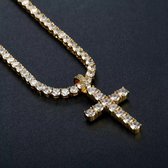 5mm 20inche Zircon Tennis Chain Necklace in Gold