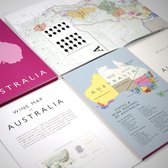 Vouwbare wijnkaart - wijnland - Australië