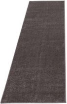 Loper Laag polig tapijt in de kleur licht bruin