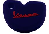 Vespa silicone sleutelhoes Donker Blauw met Rode Letters