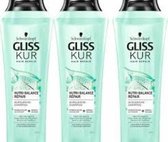 Schwarzkopf Gliss-Kur Shampoo – Nutri-Balance Repair - Voordeelverpakking 3 x 250 ml