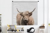 Tapisserie - Toile murale - Portrait Scottish Highlander - Animaux - 180x180 cm - Tapisserie