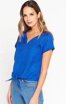 LOLALIZA T-shirt - Blauw - Maat XXL