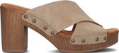 Unisa Tapia Muiltjes - Dames - Taupe - Maat 38