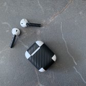 Apple AirPods 2 (tweede generatie) carbon wrap | Wrap your EarPods! | carbon look & feel | Skin | zwart | DIY | custom case | customize |