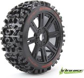 B-PIONEER SOFT SPEICHEN-FELGE SCHWARZ VERBRENNER 1:8 OFFROAD LOUISE