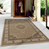 Flycarpets Klassiek Beige Vloerkleed Bukhara - Oosters motief - Perzisch Tapijt Laagpolig - Woonkamer - 200x290 cm