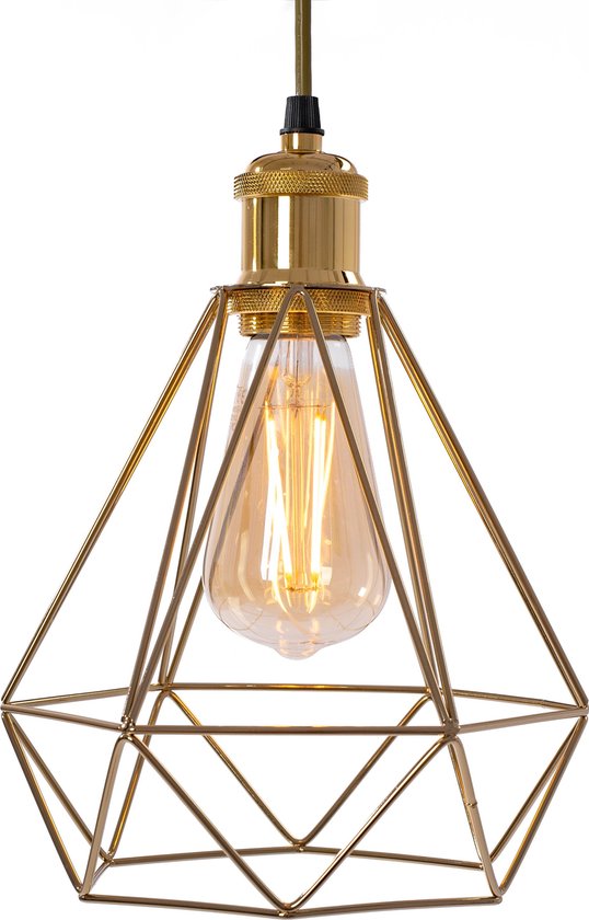 Toolight 392197 Lampe Suspendue Or 25X20X25Cm