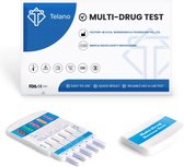 Telano 100 stuks Multi 10 Drugstesten Urine test op 10 Soorten Drugs - Cannabis THC - Cocaïne - Speed - Ecstasy - Ketaminen - Metamfetamines - Heroïne - Benzodiazepinen - Methadon - Slaapmiddelen