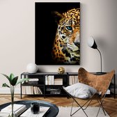 Poster Blue Eyes Leopard - Papier - Meerdere Afmetingen & Prijzen | Wanddecoratie - Interieur - Art - Wonen - Schilderij - Kunst