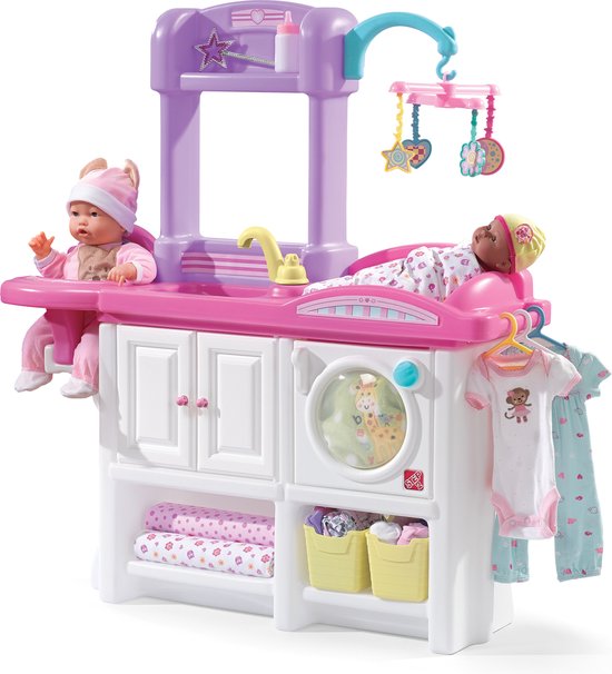 Step2 Love & Care Deluxe Nursery Kinderkamer voor poppen - Commode met  wieg,... | bol.com