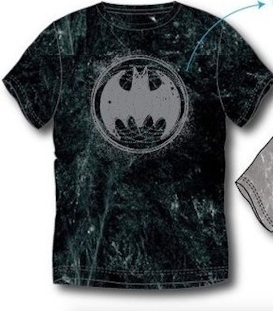 Batman heren t-shirt, volwassenen, zwart, maat S