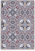 Leuk Case Lenovo Tab 10 | Tab 2 A10-30 Hoesje Flower Tiles met doorzichte zijkanten