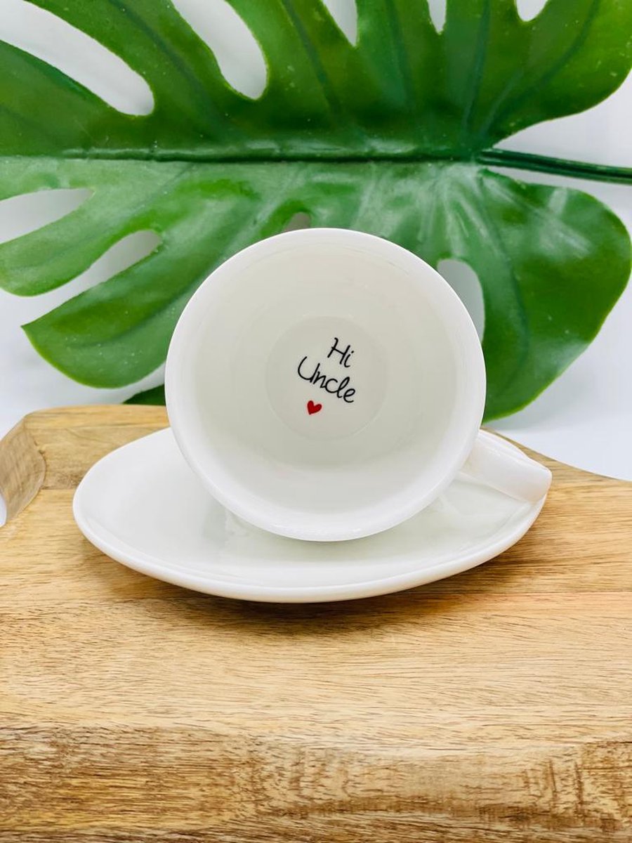 Goedkoopste Koffiekopje zwangerschap (aankondiging / bekendmaking) voor Uncle incl. bewaardoosje