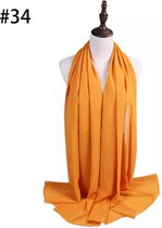 Chiffon Hijab Vrouwen Vlakte Bubble Chiffon Sjaal Hijab Wrap Printe Effen Kleur Sjaals Hoofdband Moslim Hijaabs Sjaals Sjaal