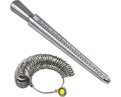 Ringmaat meter - Ring sizer - Ringmeter - Ring meter - Vinger meter - Ringmaat opmeten - Ringmaat meten - Voor kinderen en volwassenen - Bwa Commerce