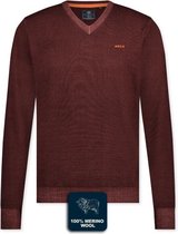 V-hals Pullover Millers Flat British Burgundy (21HN441 - 1521)