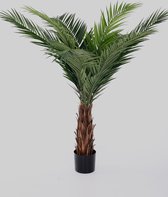 Canarische dadelpalm - zijden plant - kantoorplant - topkwaliteit kunstplant - 160 cm