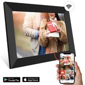 Digitale fotolijst met WiFi en Frameo App - 16 GB - Fotokader - 10 inch - HD+ - IPS Display - Zwart - Micro SD - Touchscreen - FURNA®