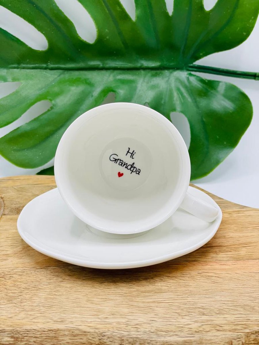 Goedkoopste Koffiekopje zwangerschap (aankondiging / bekendmaking) voor Grandpa incl. bewaardoosje