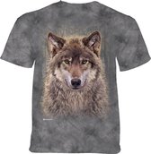 T-shirt Grey Wolf Forest KIDS XL
