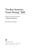 Best American - The Best American Travel Writing 2020
