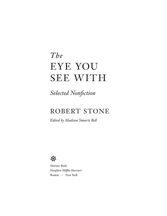 The Eye You See With - cover