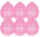 Ballonnen - geboorteballonnen - roze - baby roze - meisje - hoera een meisje - geboorte - 30 cm - 6 stuks